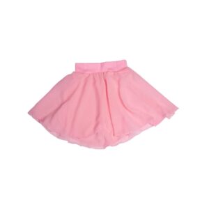 Pink chiffon ballet skirt displayed without model – soft and lightweight fabric, ideal for ballet practice and performances