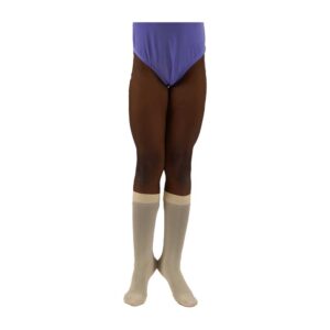 Pink anklets (one size fits all) with tip toes – soft, stretchy design ideal for ballet and dance performances